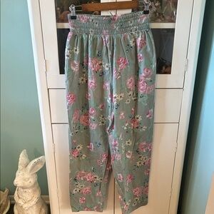 30 Lincoln Plaza jr sz 9/10 Floral Print Pants Vintage euc